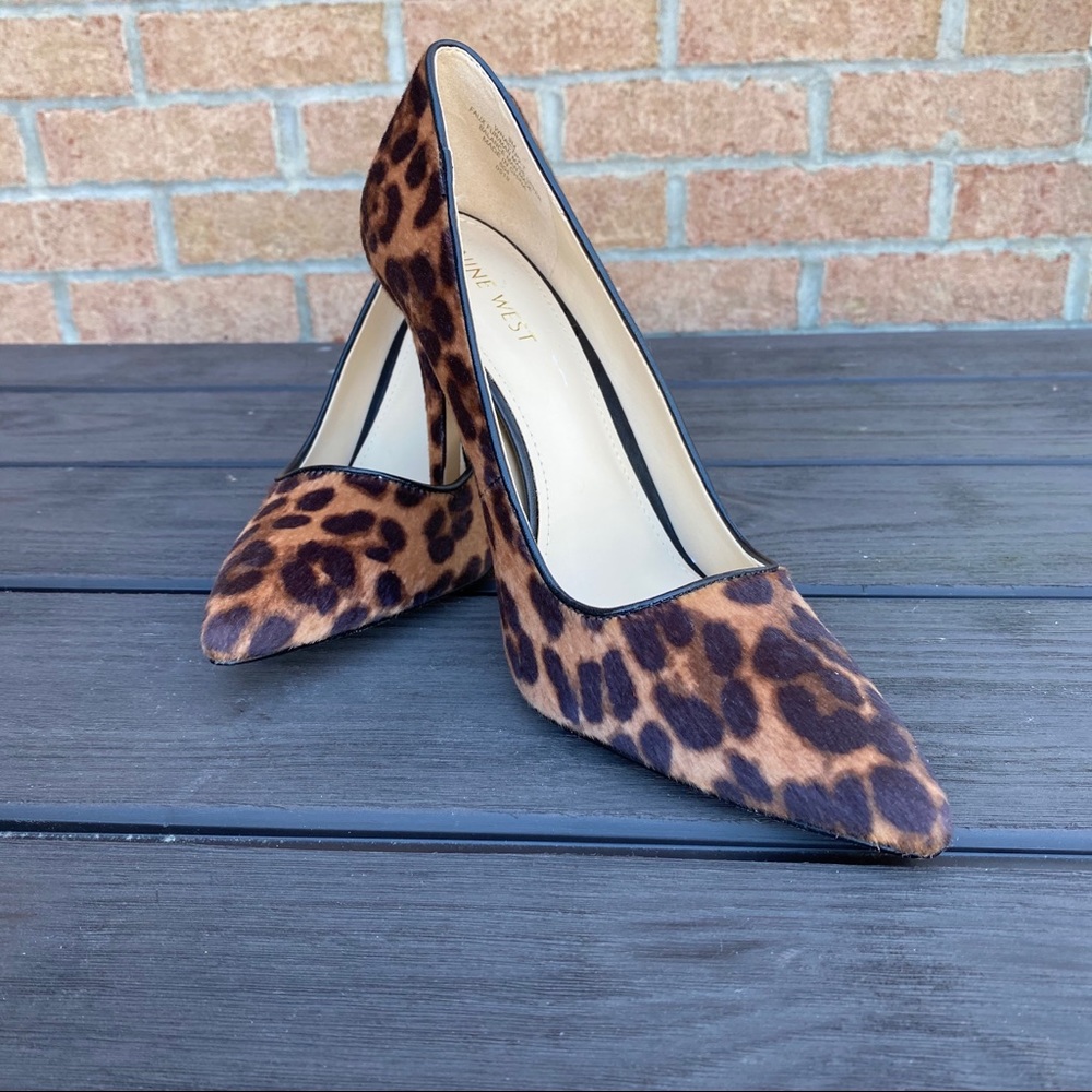 Nine West leopard pumps—NWOT